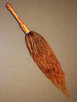 Thumbnail of Ritual Object - Flogger made with  red human hair and a tulipwood handle